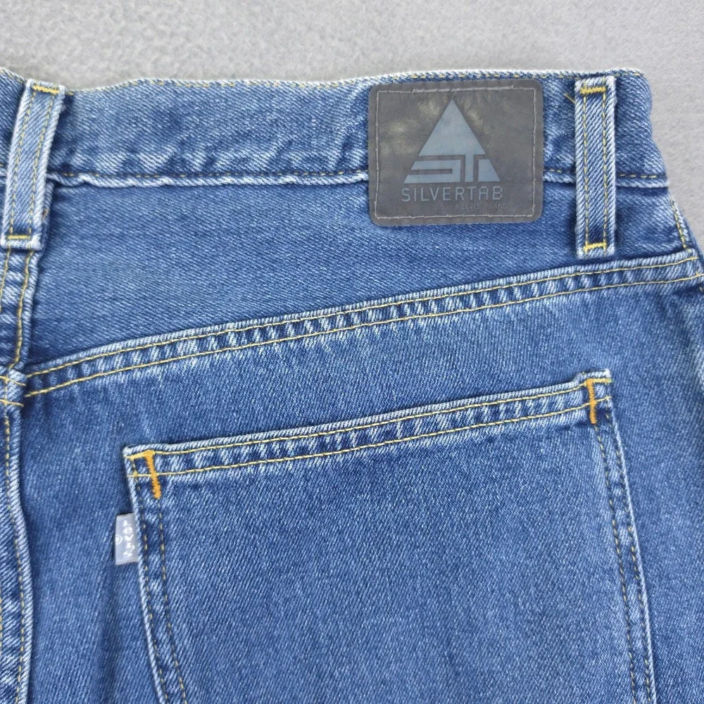 Levis SilverTab Jeans Relaxed Fit Blue Denim 36x30 100% Cotton Vintage 90s Y2K